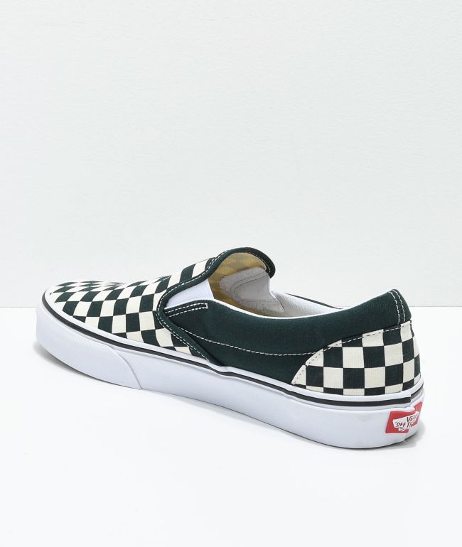 vans green checkered